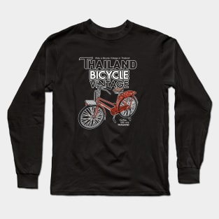 bicycle thai retro shirt Long Sleeve T-Shirt